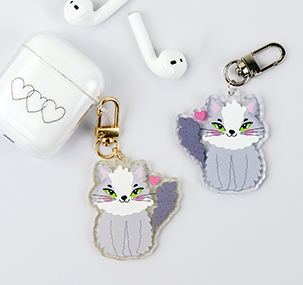 自由形アクリルキーホルダー