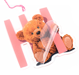 自由形アクリルキーホルダー