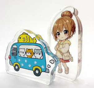 自立型アクリルブロック