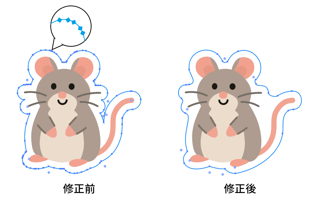 アクリルグッズの安全な角丸（R3mm）設定方法